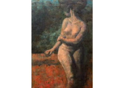 Armando Morales, Mujer sentada, 1975/77, oil & beeswax on canvas